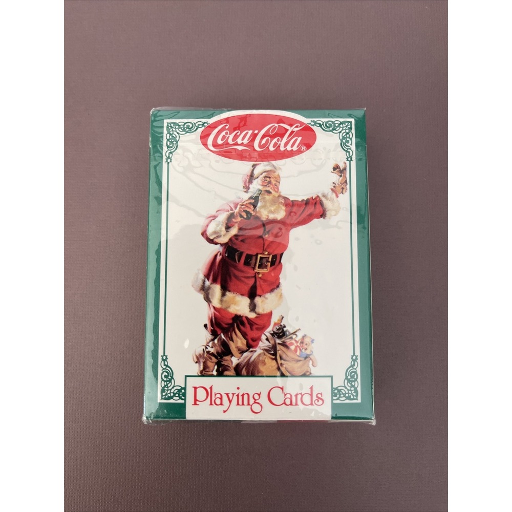 Coke Coca Cola Vintage Playing Cards New Sealed Deck Santa Claus Christmas Game